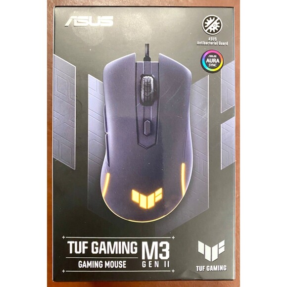 ASUS TUF Gaming M3 Gen II ultralight 59-gram wired gaming mouse.  NEW - Picture 1 of 8